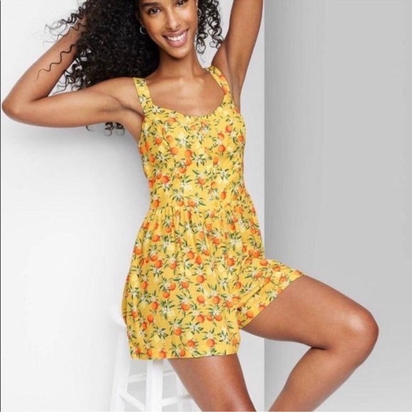 Wild Fable Citrus Romper - Picture 2 of 2